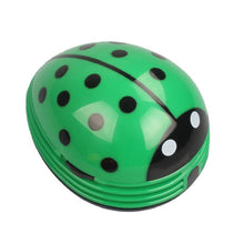 Load image into Gallery viewer, Portable Beetle Ladybug cartoon Mini Desktop Vacuum Desk Dust Cleaner