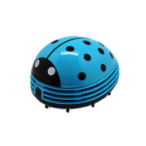 Portable Beetle Ladybug cartoon Mini Desktop Vacuum Desk Dust Cleaner